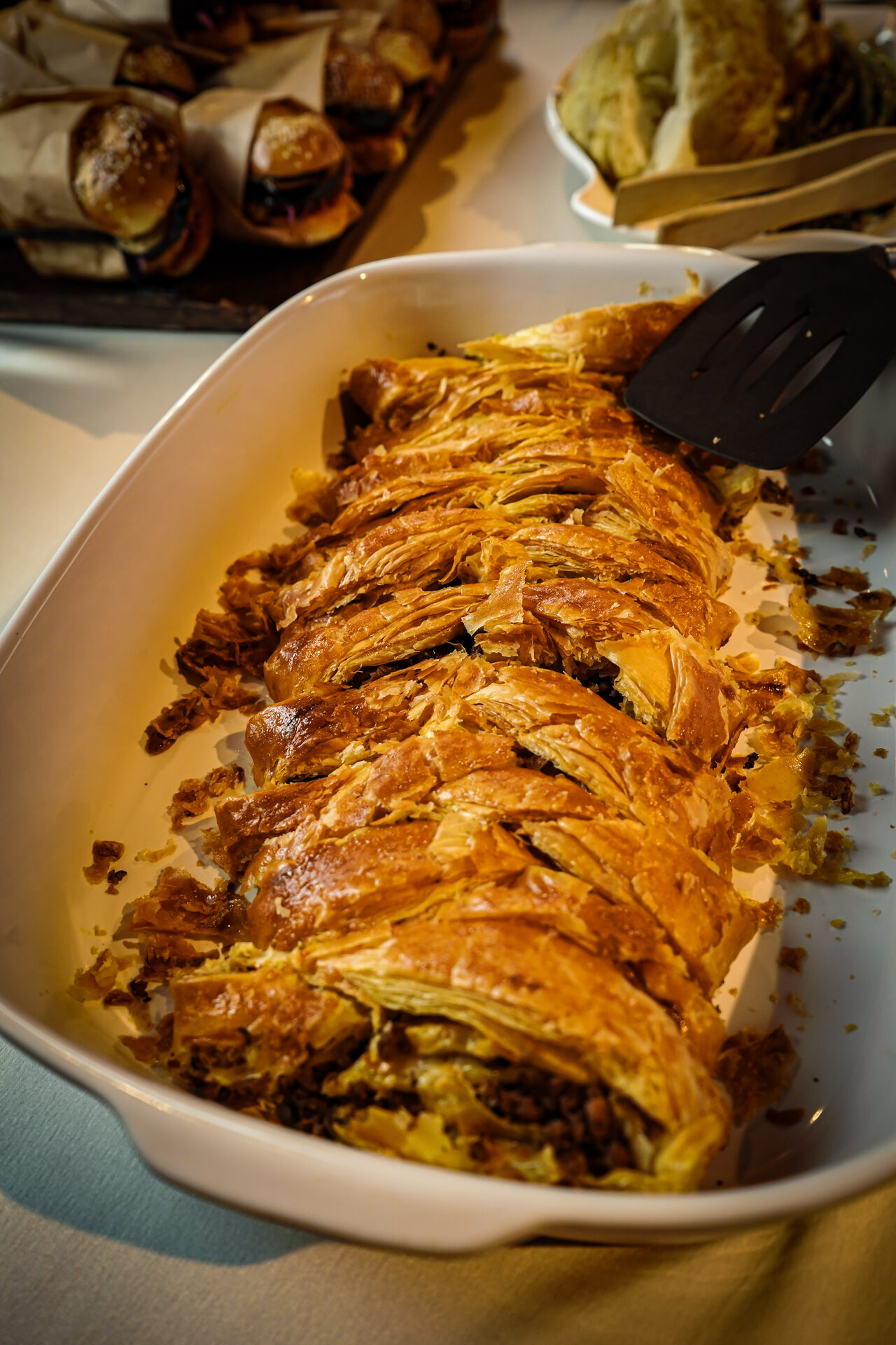 Folhado acabado de sair do forno